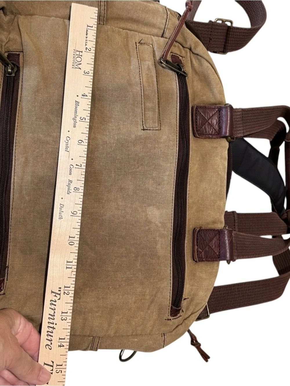 Duluth Trading Company Oil Cloth Messenger Bag